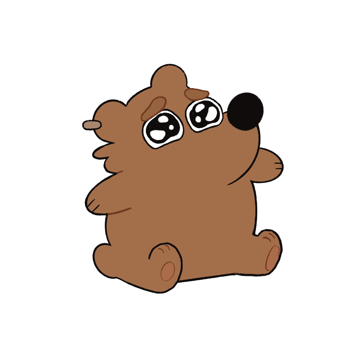Anxiety Bear Sticker