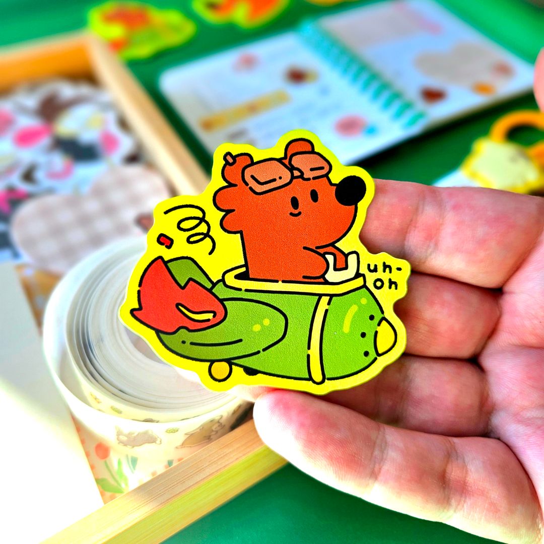 Pilot Bear Sticker