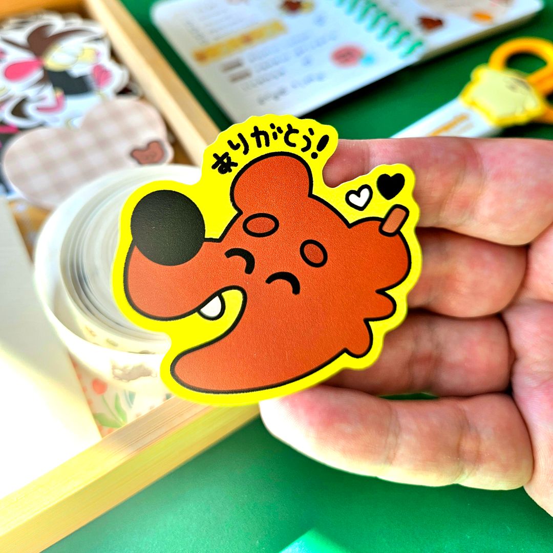 Arigato Bear Sticker