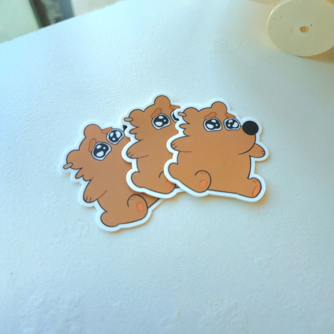 Anxiety Bear Sticker