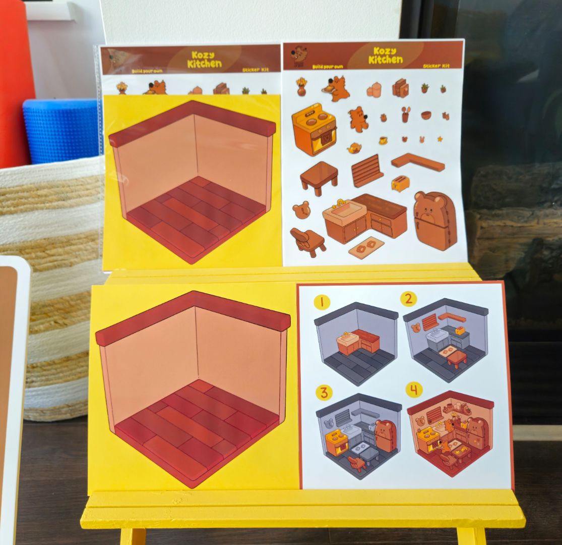 Kozy Kitchen Sticker Scene