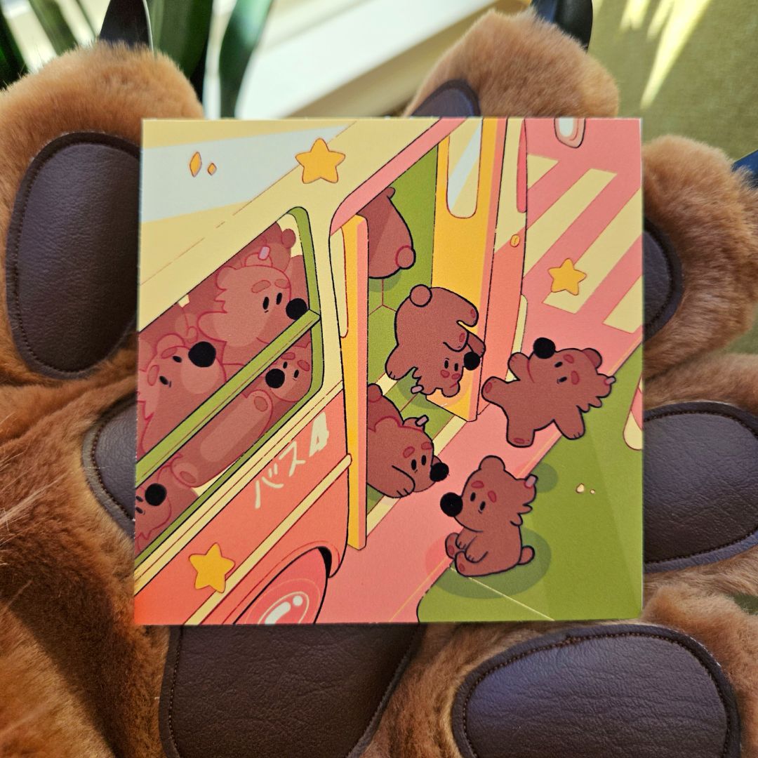 Transit Bear Mini Print
