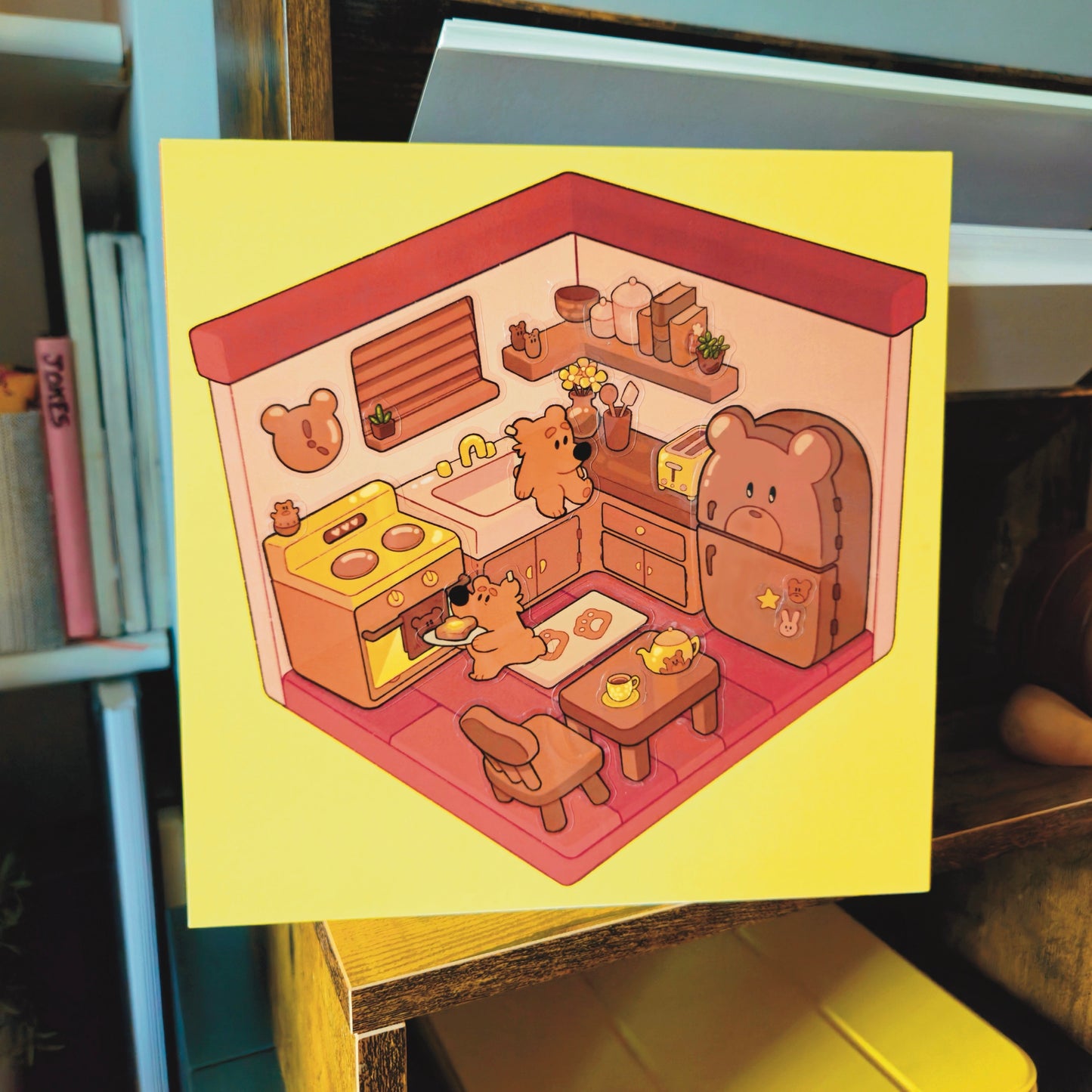 Kozy Kitchen Sticker Scene