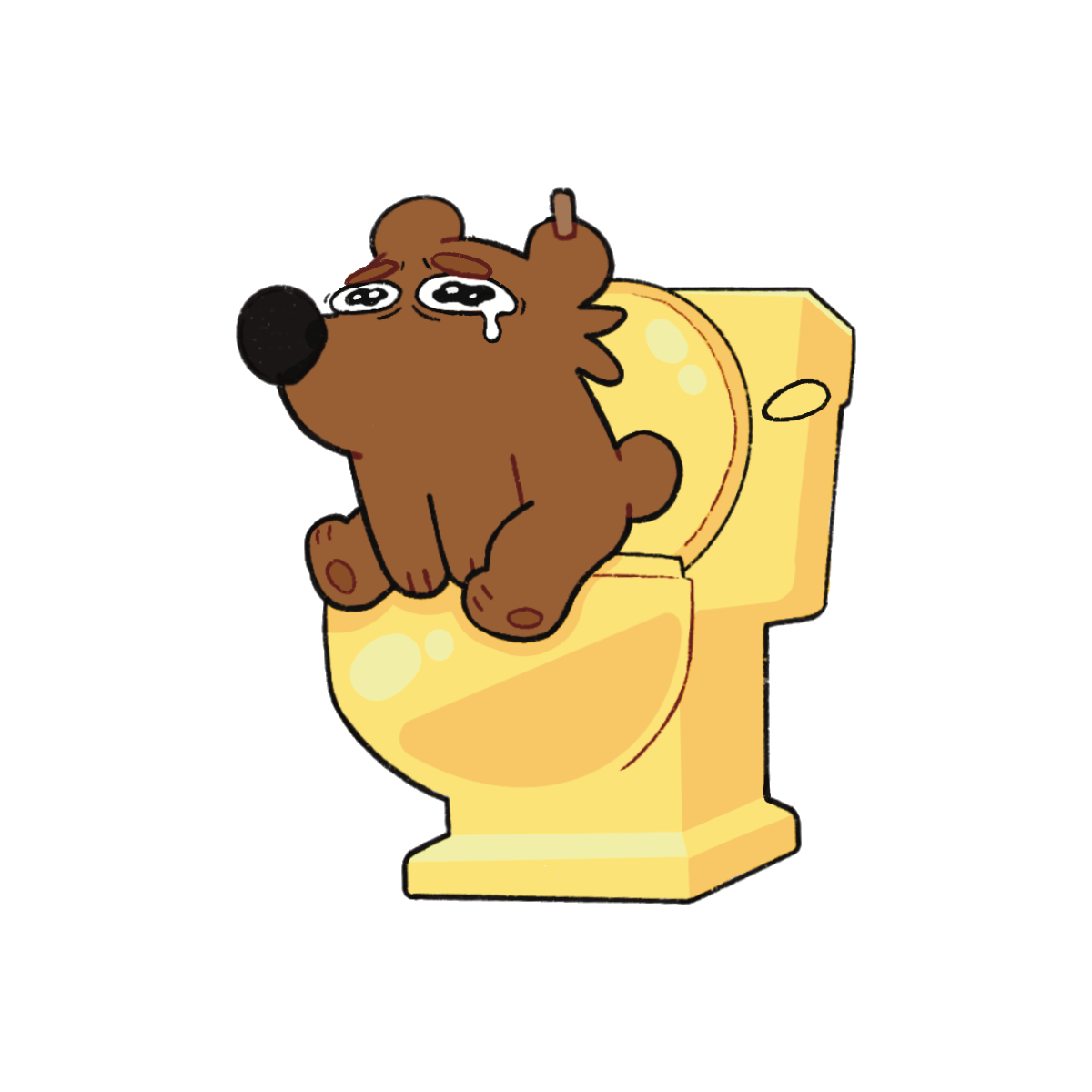 I.B.S. Bear Sticker