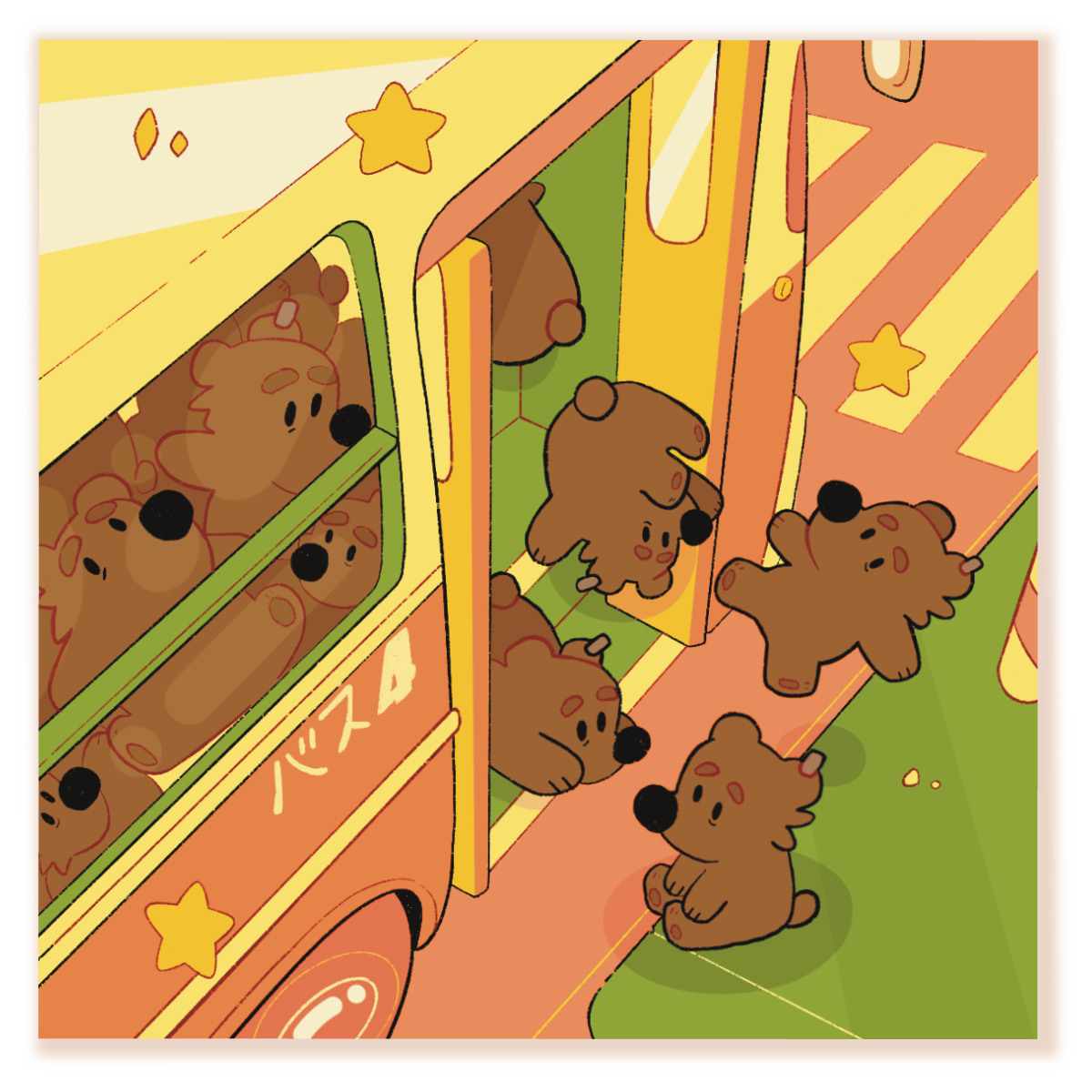 Transit Bear Mini Print