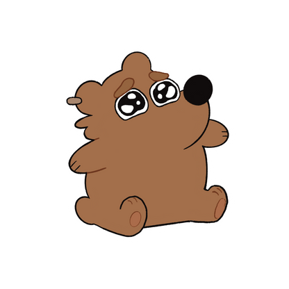 Anxiety Bear Sticker
