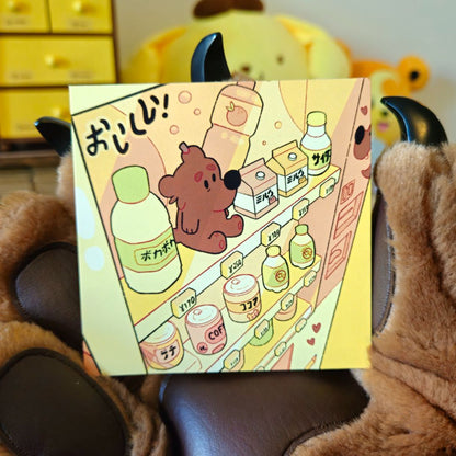Vending Machine Bear Mini Print