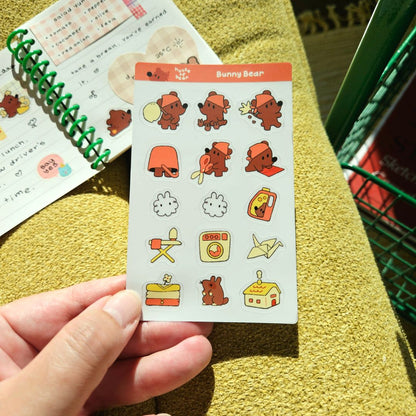 Bunny Bear Sticker Sheet