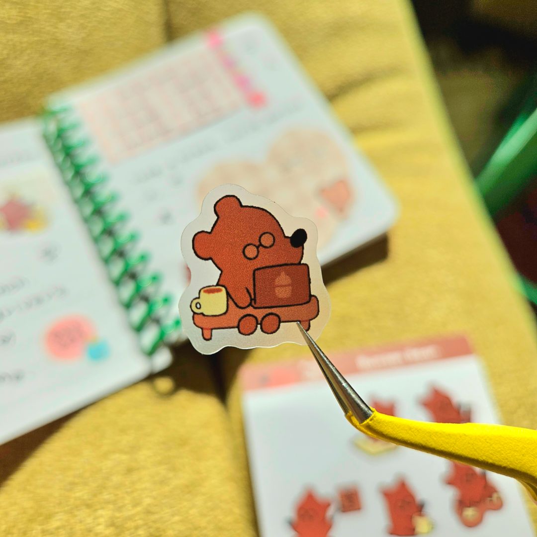 Bunsen Bear Sticker Sheet