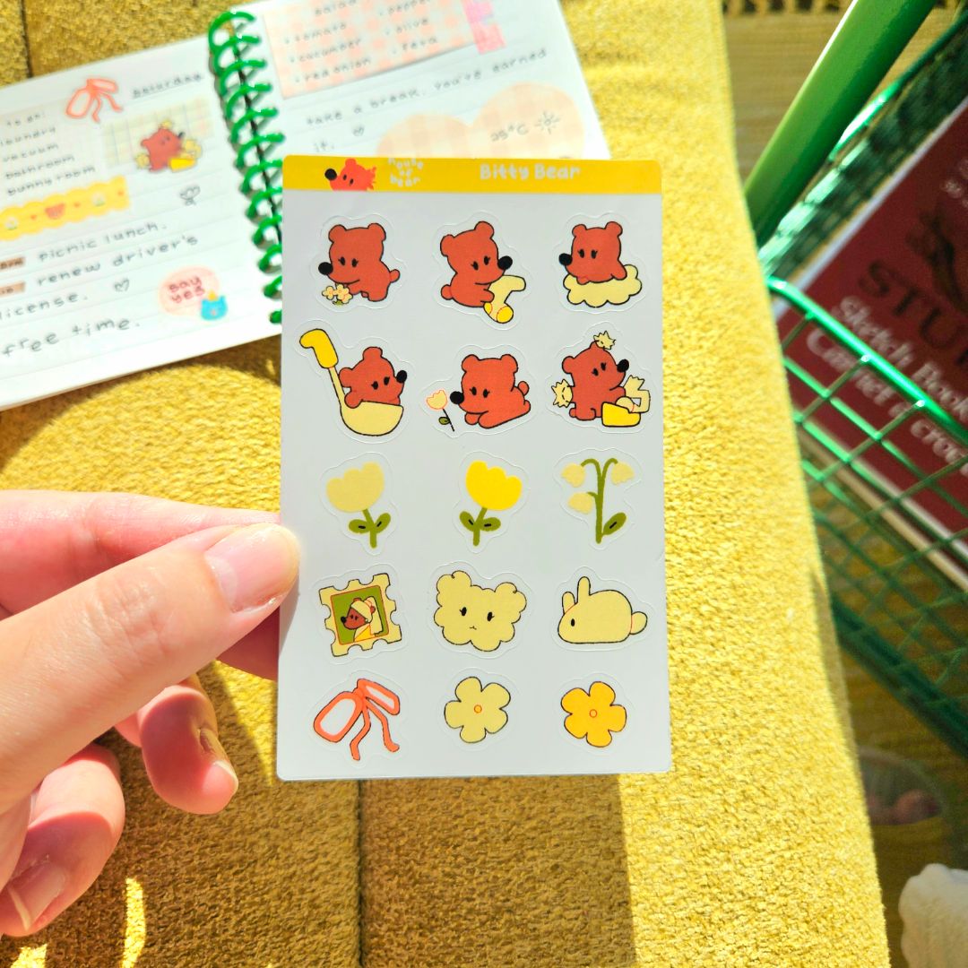 Bitty Bear Sticker Sheet