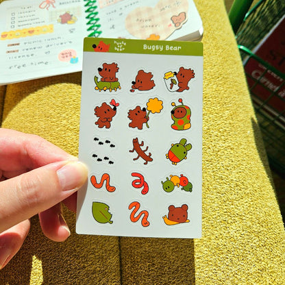 Bugsy Bear Sticker Sheet