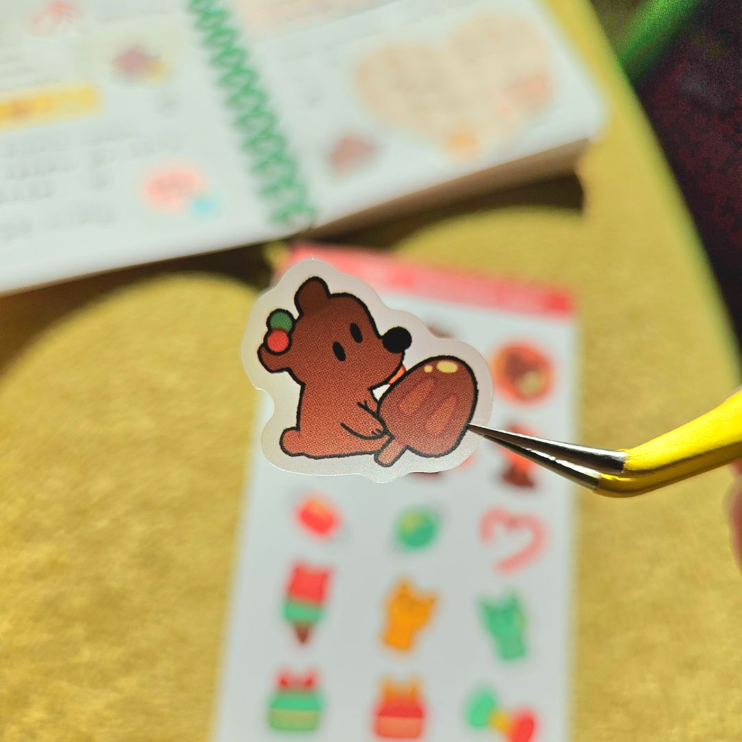 Bubblegum Bear Sticker Sheet