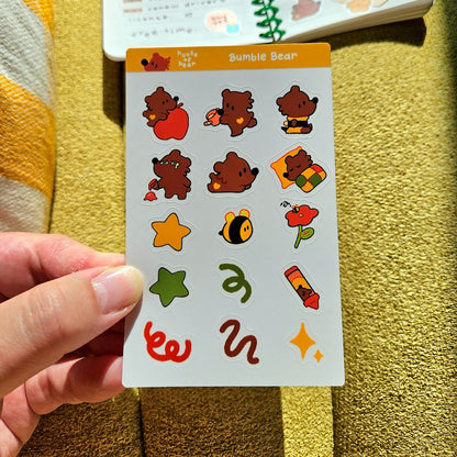 Bumble Bear Sticker Sheet