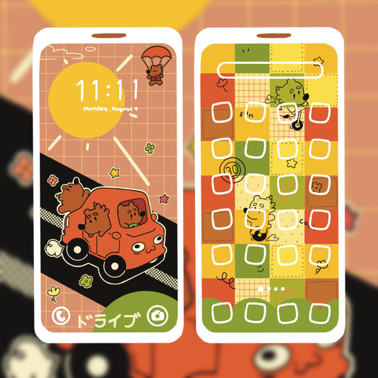 Drive Bear Phone Wallpaper