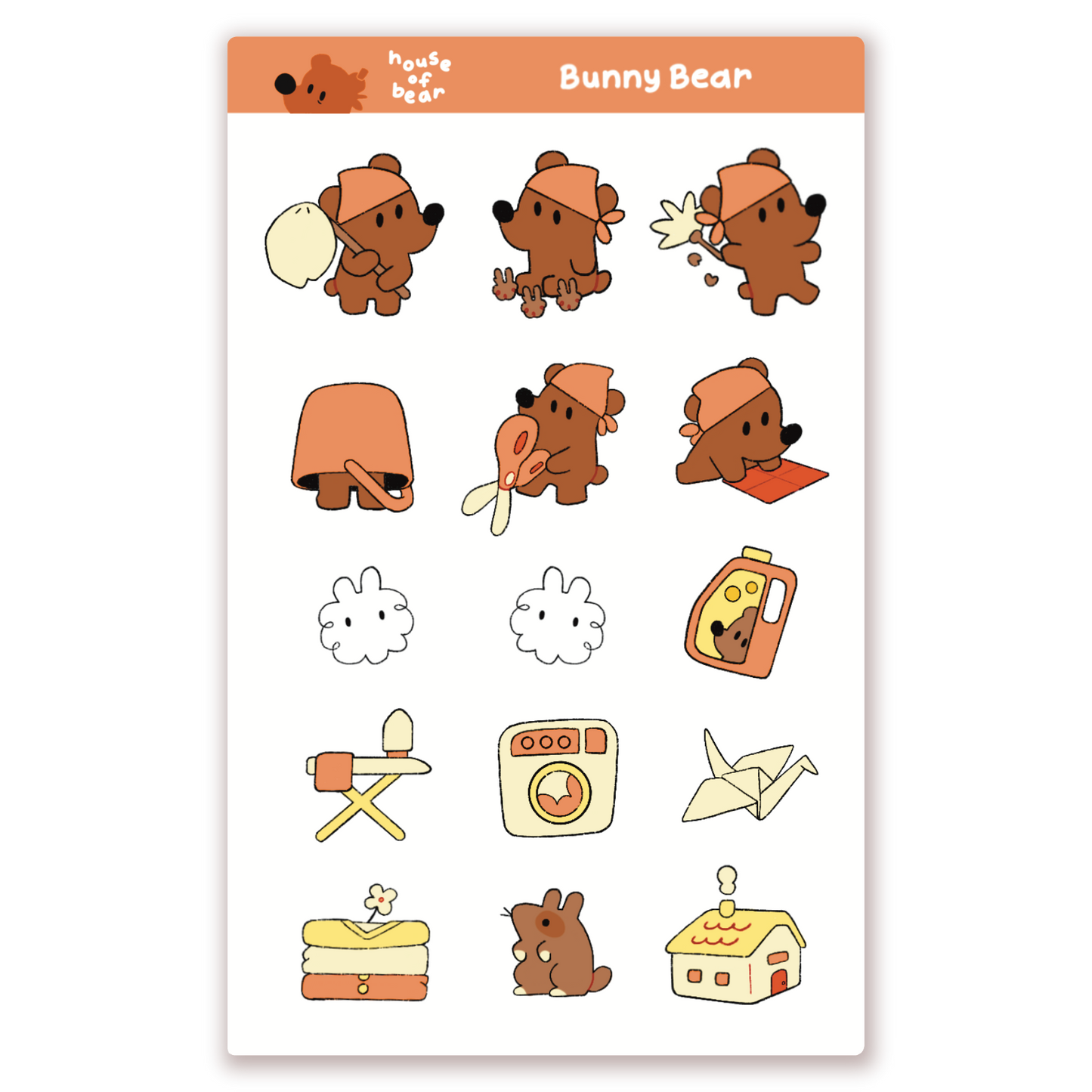 Bunny Bear Sticker Sheet