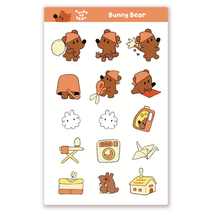 Bunny Bear Sticker Sheet
