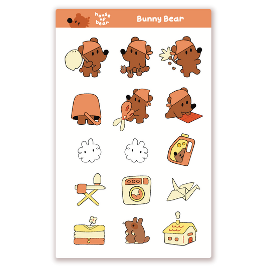 Bunny Bear Sticker Sheet
