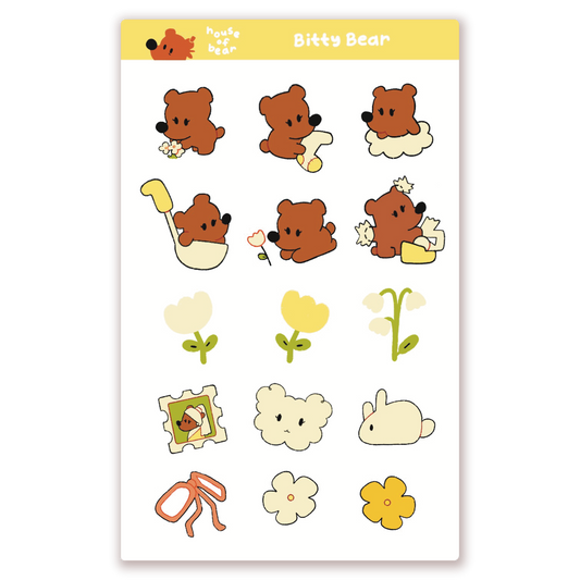 Bitty Bear Sticker Sheet