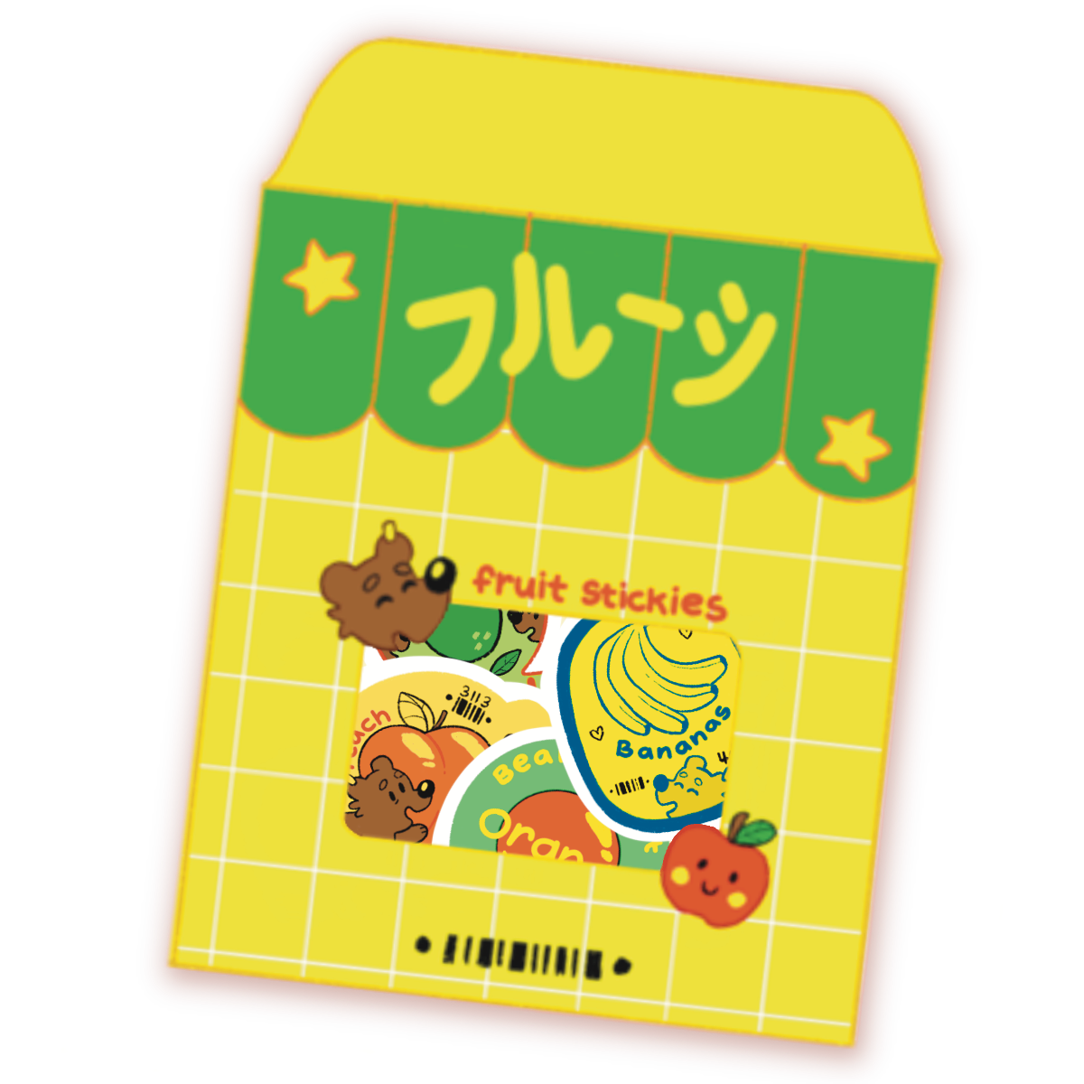 Bear Market Fruit Stickies